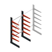 Medium draagarmstelling BR enkelzijdig 2500x1250x800mm (hxbxd) 5 niveaus beginsectie 340/arm