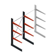 Medium draagarmstelling BR enkelzijdig 2500x1250x1000mm (hxbxd) 3 niveaus beginsectie 175/arm