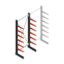 Medium draagarmstelling BR enkelzijdig 3000x1250x600mm (hxbxd) 6 niveaus beginsectie 290/arm