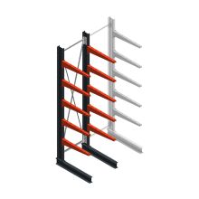 Medium draagarmstelling BR enkelzijdig 3000x750x800mm (hxbxd) 5 niveaus beginsectie 220/arm