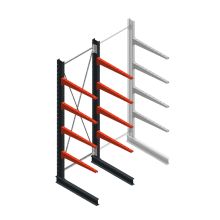 Medium draagarmstelling BR enkelzijdig 3000x1250x1000mm (hxbxd) 4 niveaus beginsectie 275/arm