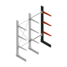 Medium draagarmstelling BR enkelzijdig 2500x1000x600mm (hxbxd) 3 niveaus aanbouwsectie 425/arm