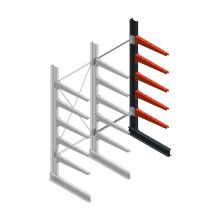 Medium draagarmstelling BR enkelzijdig 2500x1000x800mm (hxbxd) 5 niveaus aanbouwsectie 340/arm