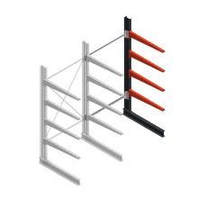 Medium draagarmstelling BR enkelzijdig 2500x1250x1000mm (hxbxd) 4 niveaus aanbouwsectie 275/arm