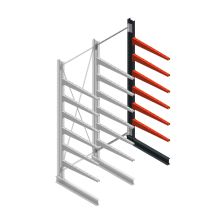 Medium draagarmstelling BR enkelzijdig 3000x1250x1000mm (hxbxd) 6 niveaus aanbouwsectie 175/arm