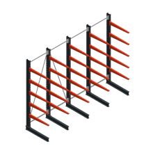 Voordeelrij medium draagarmstelling enkelzijdig 3000x4000x800mm (hxbxd) 5 niveaus 220/arm
