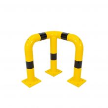 Hoekbeschermbeugel 490x490x500mm ø76mm Geel/zwart