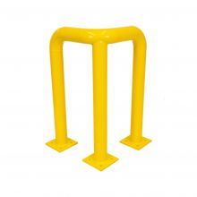 Hoekbeschermbeugel 490x490x750mm ø76mm Geel