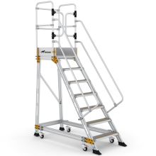 Platformtrap Wixor met veerwielen 7 treden