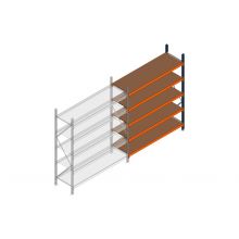 Aanbouwsectie grootvakstelling MP 2250x1500x600mm hxbxd 5 niveaus RAL2004/5003/Verzinkt 500kg