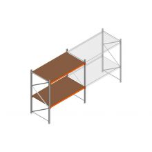 Beginsectie grootvakstelling MP 2000x1850x1000mm hxbxd 2 niveaus  RAL2004/Verzinkt 400kg