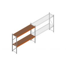 Beginsectie grootvakstelling MP 2000x2400x600mm hxbxd 2 niveaus  RAL2004/Verzinkt 265kg
