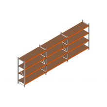 Voordeelrij MP Grootvakstelling 2000x4700x600 hxbxd 4 niveaus RAL2004/Verzinkt 500kg