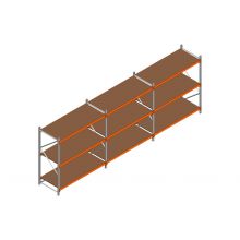 Voordeelrij MP Grootvakstelling 2000x4700x800 hxbxd 3 niveaus RAL2004/Verzinkt 500kg