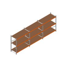 Voordeelrij MP Grootvakstelling 2000x4700x800 hxbxd 3 niveaus RAL2004/Verzinkt 500kg
