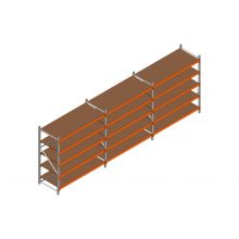 Voordeelrij MP Grootvakstelling 2000x4700x800 hxbxd 5 niveaus RAL2004/Verzinkt 500kg