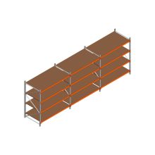 Voordeelrij MP Grootvakstelling 2000x4700x1000 hxbxd 4 niveaus RAL2004/Verzinkt 500kg