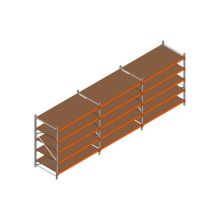 Voordeelrij MP Grootvakstelling 2000x4700x1000 hxbxd 5 niveaus RAL2004/Verzinkt 500kg