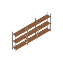 Voordeelrij MP Grootvakstelling 2500x4700x600 hxbxd 3 niveaus RAL2004/Verzinkt 500kg