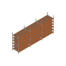 Voordeelrij MP Grootvakstelling 2500x4700x1000 hxbxd 6 niveaus RAL2004/Verzinkt 500kg