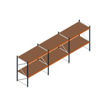 Voordeelrij MP Grootvakstelling 2000x5750x1000 hxbxd 2 niveaus RAL2004/5003/Verzinkt 400kg