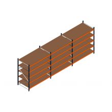 Voordeelrij MP Grootvakstelling 2000x4700x1000 hxbxd 5 niveaus RAL2004/5003/Verzinkt 500kg