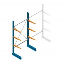 Beginsectie Draagarmstelling licht Enkelzijdig 2500x1250x600mm (hxbxd) 3 niveaus