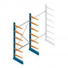 Beginsectie Draagarmstelling licht Enkelzijdig 2500x1250x600mm (hxbxd) 6 niveaus