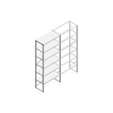 Beginsectie Nedcon SF Legbordstelling 3000x1270x600mm hxbxd 6 niveaus Metaal Verzinkt 60kg Enkel