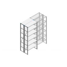 Beginsectie Nedcon SF Legbordstelling 2500x970x800mm hxbxd 6 niveaus Metaal Verzinkt 80kg Dubbel