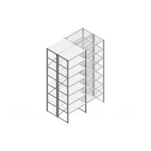 Beginsectie Nedcon SF Legbordstelling 3000x970x1200mm hxbxd 7 niveaus Metaal Verzinkt 80kg Dubbel