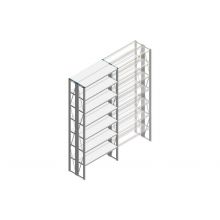 Beginsectie Nedcon SF Legbordstelling 3000x1270x600mm hxbxd 7 niveaus Metaal Verzinkt 70kg Dubbel