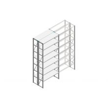 Beginsectie Nedcon SF Legbordstelling 3000x1270x800mm hxbxd 7 niveaus Metaal Verzinkt 65kg Dubbel