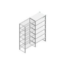 Aanbouwsectie Nedcon SF Legbordstelling 2200x970x600mm hxbxd 6 niveaus Metaal Verzinkt 200kg Enkel