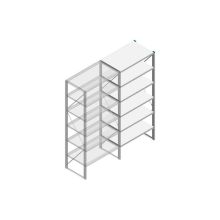 Aanbouwsectie Nedcon SF Legbordstelling 2200x970x600mm hxbxd 6 niveaus Metaal Verzinkt 200kg Enkel