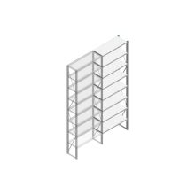 Aanbouwsectie Nedcon SF Legbordstelling 3000x970x400mm hxbxd 8 niveaus Metaal Verzinkt 200kg Enkel