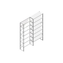Aanbouwsectie Nedcon SF Legbordstelling 3000x1270x500mm hxbxd 7 niveaus Metaal Verzinkt 60kg Enkel