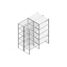 Aanbouwsectie Nedcon SF Legbordstelling 2200x970x1200mm hxbxd 5 niveaus Metaal Verzinkt 200kg Dubbel