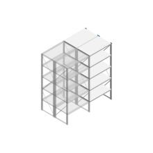 Aanbouwsectie Nedcon SF Legbordstelling 2200x970x1200mm hxbxd 5 niveaus Metaal Verzinkt 80kg Dubbel