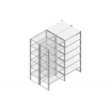 Aanbouwsectie Nedcon SF Legbordstelling 2200x970x1200mm hxbxd 6 niveaus Metaal Verzinkt 200kg Dubbel