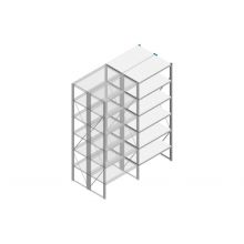 Aanbouwsectie Nedcon SF Legbordstelling 2500x970x1000mm hxbxd 6 niveaus Metaal Verzinkt 80kg Dubbel