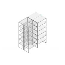 Aanbouwsectie Nedcon SF Legbordstelling 2500x970x1200mm hxbxd 6 niveaus Metaal Verzinkt 200kg Dubbel