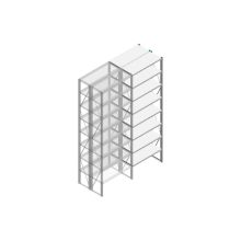 Aanbouwsectie Nedcon SF Legbordstelling 3000x970x800mm hxbxd 8 niveaus Metaal Verzinkt 200kg Dubbel