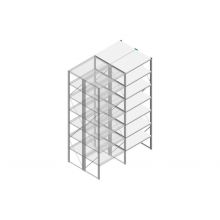 Aanbouwsectie Nedcon SF Legbordstelling 3000x970x1200mm hxbxd 7 niveaus Metaal Verzinkt 200kg Dubbel