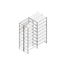 Aanbouwsectie Nedcon SF Legbordstelling 3000x1270x1200mm hxbxd 8 niveaus Metaal Verzinkt 175kg Dubbel