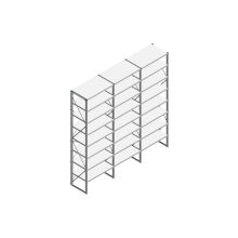 Voordeelrij Nedcon SF Legbordstelling 3000x3030x600mm hxbxd 8 niveaus Metaal Verzinkt 80kg Enkel