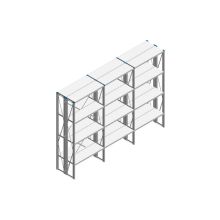 Voordeelrij Nedcon SF Legbordstelling 2200x3030x600mm hxbxd 4 niveaus Metaal Verzinkt 85kg Dubbel