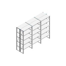 Voordeelrij Nedcon SF Legbordstelling 2200x3030x800mm hxbxd 5 niveaus Metaal Verzinkt 80kg Dubbel
