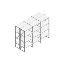Voordeelrij Nedcon SF Legbordstelling 2200x3030x1200mm hxbxd 4 niveaus Metaal Verzinkt 80kg Dubbel