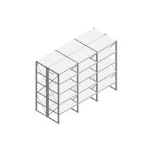 Voordeelrij Nedcon SF Legbordstelling 2200x3030x1200mm hxbxd 5 niveaus Metaal Verzinkt 80kg Dubbel